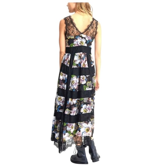 ANTHROPOLOGIE Kasondra Lace Floral Midi Dress, Size 8. - Picture 2 of 7